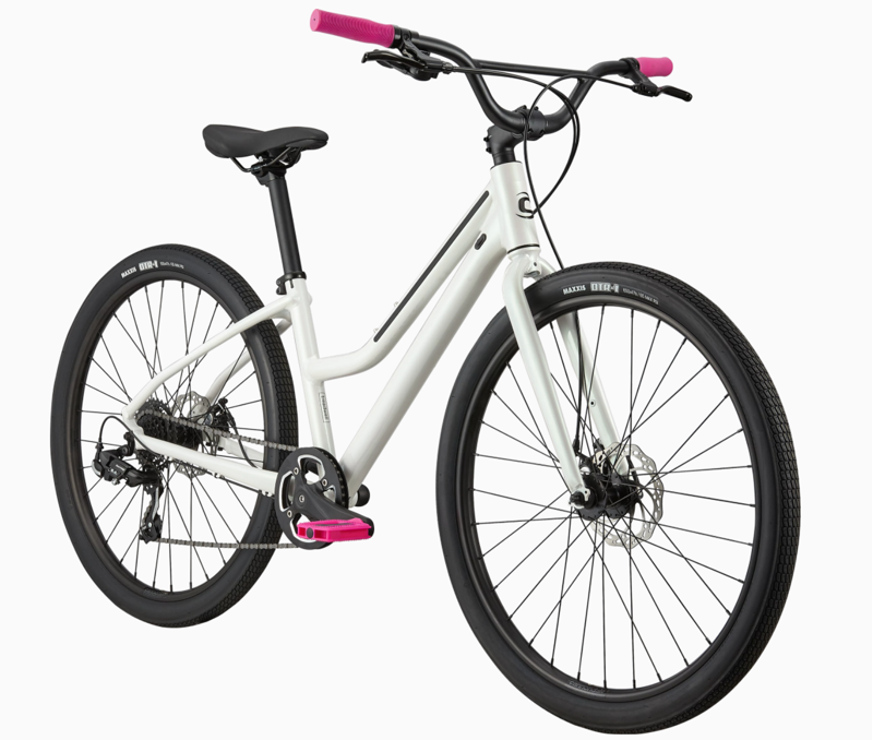  Cannondale Treadwell 3 Remixte Hybrid Bike in White-5